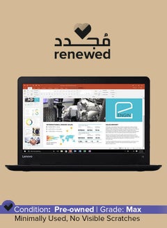 اشتري Renewed - ThinkPad 13 Laptop With 13.3-Inch HD Display,Intel Core i5-6th Gen Processor/8GB DDR4 RAM/256GB SSD/Windows 10 Pro English Black في السعودية