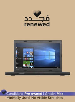 اشتري Renewed - L460 ThinkPad Laptop With 14-Inch HD Display,Intel Core i3-6th Gen Processor/8GB DDR3L RAM/256GB SSD/Windows 10 Pro English Black في السعودية