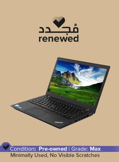 Buy Renewed - ThinkPad T460 With 14 Inch FHD Display,Core i5 Processor/6th Generation/8GB Ram/256GB SSD/Intel HD Graphics English Black in Saudi Arabia