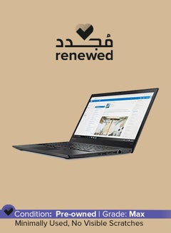 اشتري لابتوب ثينك باد T470s مجدد بشاشة مقاس 14 بوصة، ومعالج انتل كور i7-6600U/ذاكرة وصول عشوائي رام سعتها 8 جيجابايت/محرك أقراص اس اس دي سعة 512 جيجابايت/نظام التشغيل ويندوز 10 اللغة الإنجليزية جرافيت في السعودية