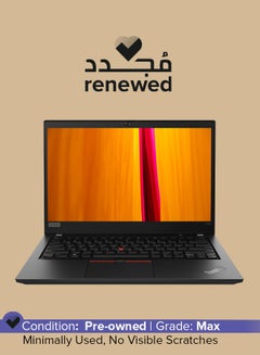 اشتري Renewed - ThinkPad T495 Pro Laptop With 14 inch Display,AMD Ryzen 7/2GB Graphic Memory/16GB RAM/256GB SSD/Windows 10 Pro English Black في السعودية