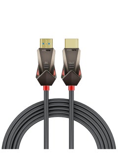 Buy Promate HDMI 2.0 Cable, 4K@60Hz HDMI to HDMI Unidirectional Cable, 3D Video Support, 18Gbps Bandwidth, Ethernet, 20 Meter Fiber Optic Cable and Gold-Plated Connectors Black in Saudi Arabia