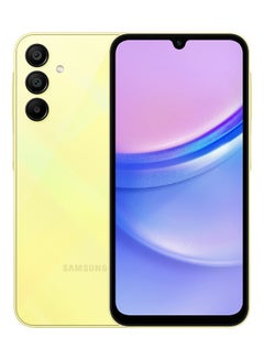 Buy Galaxy A15 Dual Sim Yellow 4GB RAM 128GB 5G - Middle East Version in Saudi Arabia