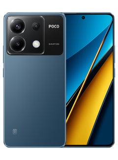 Buy POCO X6 5G Dual SIM Blue 12GB RAM 256GB 5G - Global Version in UAE