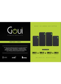 Buy 10000 mAh / 20000 mAh New Bundle 2 Singi 10 & 2 Singi 20 Black in Saudi Arabia