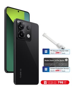 Buy Redmi Note 13 Pro 5G Dual SIM Midnight Black 12GB RAM 512GB - Global Version With Screen Insurance And Mi Vacuum Cleaner Mini in Saudi Arabia