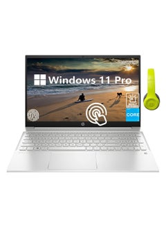 Buy Pavilion Laptop With 15.6-Inch FHD Touchscreen Display, Core i7-1255U Processor/32GB RAM/1TB SSD/‎Intel Iris Xe Graphics/Windows 11 Pro/Durlyfish English/Arabic Silver in UAE