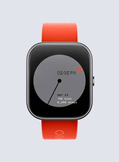 اشتري Watch Pro Smartwatch With Bluetooth Calling, AMOLED Display, IP68 Water Resistant Orange + Metallic Grey في السعودية