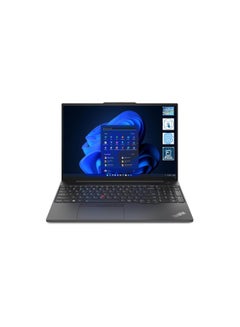 اشتري ThinkPad Laptops E16 Gen 1 i7-1355U, 8GB Base DDR4, 512GB SSD M.2, NVIDIA GeForce MX550 2GB, 16" WUXGA | Win 11 Pro English/Arabic Black في مصر