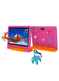 Buy 10.1 Inch Android 12 Kids Tablet Dual Sim Wifi Dual Camera And Zoom App Supported With Convertible Eva Case Stand And Gamepad Early Education Tab in UAE