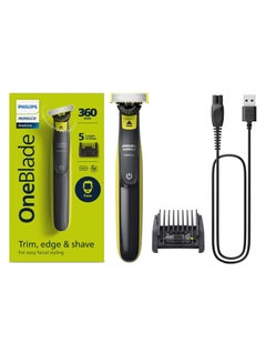 Buy Norelco OneBlade 360 Face Hybrid Electric Trimmer And Shaver, Frustration Free Packaging, QP2724/21 in UAE