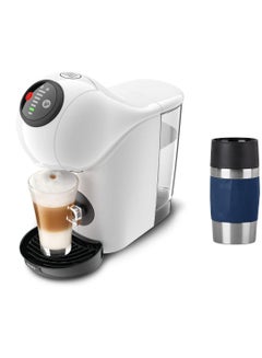 Buy Dolce Gusto Genio S Coffee Capsule Machine By Krups With Emsa 0.3L 15 Bar Ultra-Compact High Pressure Over 30 Coffee Creations Selectable Drink Size Auto Shut-Off 0.8 L 1500 W KP2401+N2160800 White & Blue in UAE