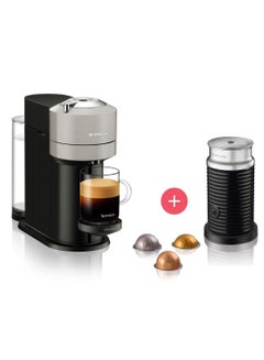 Buy Vertuo Coffee Capsule Machine By Krups With Aeroccino 3 Milk Frother Automatic Switch-Off Short Heat-Up Time Six Cup Sizes Easy Preparation Space-Saving 1.2 L 1500 W XN910B+3694EUBK Black & Cream in UAE