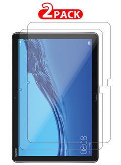 اشتري 2 Packs For Huawei MediaPad M5 Lite Tablet Screen Protector Anti-Glare 9H Hardness Tempered Glass Scratch Resistant HD Display Screen Protector Clear في الامارات
