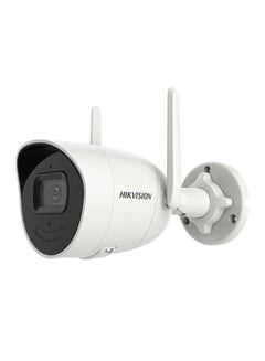 Buy 4 MP Outdoor Audio Fixed Bullet Network Camera |DS-2CV2041G2-IDW White in UAE