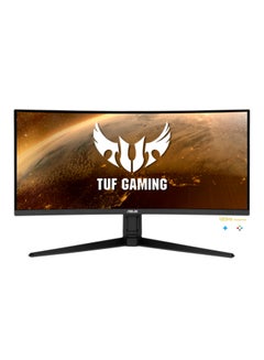 Buy TUF 34 Inch Curved Gaming Monitor - WQHD (3440x1440), 165Hz, 1ms, Extreme Low Motion Blur, FreeSync Premium, Eye Care, Height Adjustable, DisplayHDR 400, DisplayPort, HDMI, USB - VG34VQL1B Black in Saudi Arabia