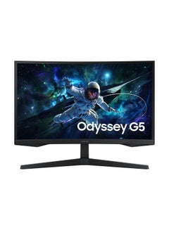 Buy 27 Inch Odyssey G5 G55C QHD 165Hz 1ms Curved Gaming Monitor, FreeSync, Refresh Rate Optimizer, LS27CG552EMXUE Black in Saudi Arabia
