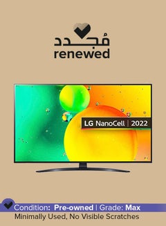 اشتري Renewed - NanoCell 50-Inch TV 2022 50NANO766QA Black في الامارات