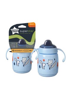 Buy Pack Of 1 Superstar Sippee, Trainer Sippy Cup For Babies, 6M+, 300 ML, Blue, Assorted in UAE