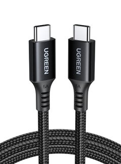Buy Type C Cable 100W 3M, USB C to C Fast Charging Cable PD3.0 SCP BC1.2 5A, Braided Phone Charger USB C Cable for iPhone 15 Series, iPad mini, MacBook Pro/Air, iPad Pro, Samsung S23+, Huawei P60 Black in Saudi Arabia