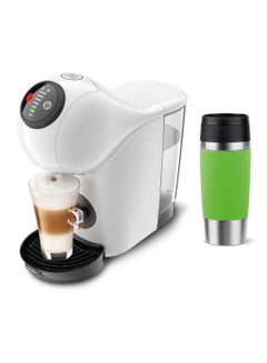 Buy Dolce Gusto Genio S KP2401 Coffee Capsule Machine By Krups With Emsa N2020700 0.36L 15 Bar Ultra Compact High Pressure Over 30 Coffee Creations Selectable Drink Size Auto Shut off 0.8 L 1500 W KP2401+N2020700 White/Lime in UAE