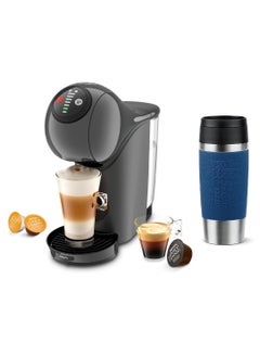 Buy Dolce Gusto Genio S Coffee Capsule Machine By Krups With Emsa 0.36L 15 Bar Ultra-Compact High Pressure Over 30 Coffee Creations Selectable Drink Size Auto Shut-Off 0.8 L 1500 W KP240B+N2020300 Black/Dark Blue in UAE