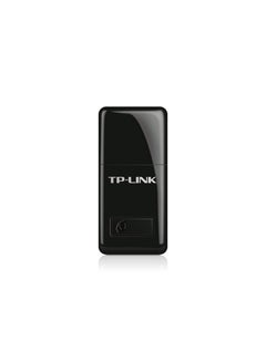 اشتري TP-LINK 300Mbps Mini Wireless N USB Adapter- Black في مصر