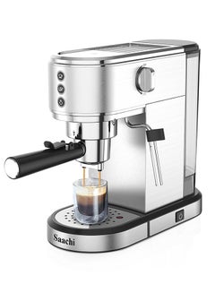 Buy 3 In 1 CoffeeMaker with  20-Bar bar Italian ULKA 1 L 1350 W NL-COF-7064-ST Silver in UAE