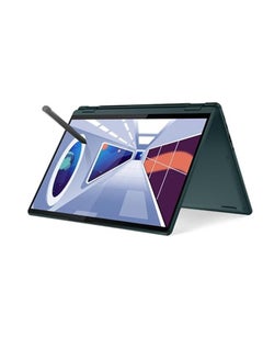 Buy Yoga 6 13ABR8 Laptop With 13-Inch Display, AMD Ryzen 7-7730U Processor/16GB RAM/512GB SDD/AMD Radeon Graphics/Windows 11 English/Arabic Dark Teal in UAE