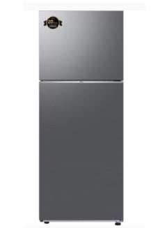 Buy 411L Net Capacity Top Mount Refrigerator With Optimal Fresh+ Digital Inverter Compressor Refined Inox RT60CG6424S9 Silver in UAE
