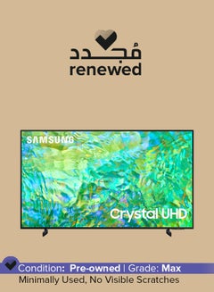 Buy Renewed - 43-Inch Class Crystal Smart TV UHD UN43CU8000FXZA Black in UAE