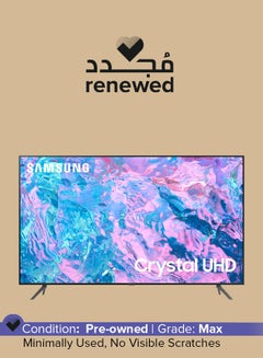 Buy Renewed - 50-Inch Class Crystal Smart TV UHD UN50CU7000FXZA Titan Grey in UAE