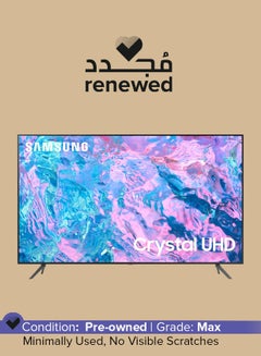 Buy Renewed - 75-Inch Class Crystal Smart TV UHD UN75CU7000FXZA Titan Grey in UAE