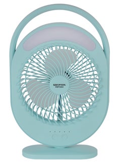 Buy Rechargeable Mini Fan LED Light with Long Working Hours and 3 Wind Speed/ Powerful and Efficient Cooling, High Performance KNF5464 Mullticolour in Saudi Arabia