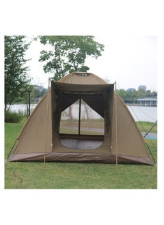 Buy Camping Tent With Two Doors 320x280x180cm Brown 320x280x180cmcm in Saudi Arabia