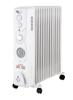 اشتري HT-393 Crownline 13-Fins Oil Filled Radiator Heater 1000 W HT-393 White في الامارات