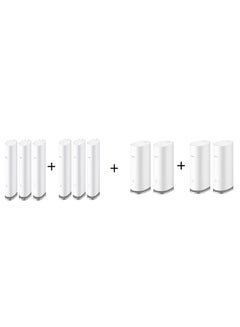 Buy WiFi Mesh3 WiFi6 AX3000 WS8100 (3 packs + 3 packs + 2 packs + 2 packs)= total 10 packs, HUAWEI Whole-Home Mesh System, HarmonyOS Mesh+, One-Touch Connect, Visualized Wi-Fi Diagnosis White in UAE