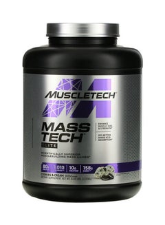 اشتري MuscleTech Mass Tech Elite Cookies and Cream 6lbs US (RB) في السعودية