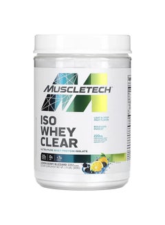 Buy MuscleTech Iso Whey Clear Lemon Berry Blizzard 1.1lbs US (RB) in UAE