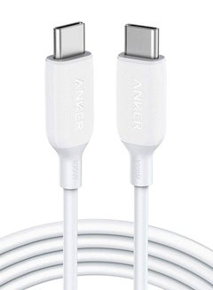 Buy Anker PowerLineIII USB-C to USB-C 100W 2Cable 6ft B2B, White White in Egypt