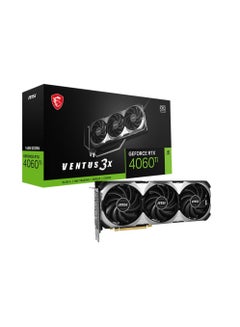 اشتري بطاقة رسومات GeForce RTX 4060 Ti Ventus 3X 16G OC باللون الأسود في السعودية