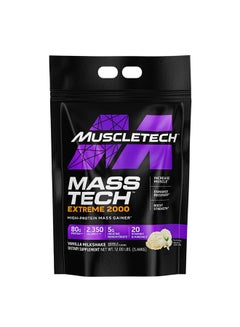 Buy MuscleTech Mass Tech Extreme 2000 Vanilla Milkshake 12lbs US (RB) in UAE