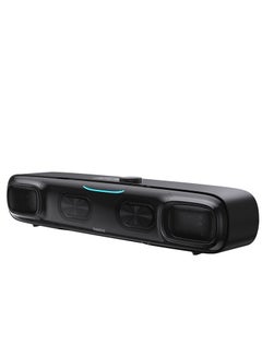 اشتري Desk Mini Soundbar Speaker Bluetooth 5.3 Triple-Mode Audio 3D Soundscape Surround Subwoofer Sound Box Computer Speakers For Desktop/Laptop/Gaming And Many More Black في الامارات