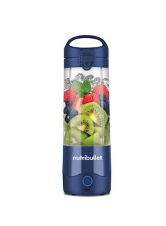 Buy Portable Blender for Protein Shake, Smoothie, Frozen Fruit & Ice, Tritan Plastic, BPA-Free with Handled Sip Lid, USB-C Rechargeable 2200mAh Battery, Dishwasher Safe Parts, 475 ml 70 W NBG-200 Navy Blue in UAE