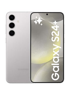 اشتري Galaxy S24 Plus Dual SIM Marble Gray 12GB RAM 512GB 5G - Middle East Version في الامارات