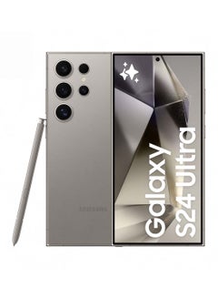 Buy Galaxy S24 Ultra Dual SIM Titanium Gray 12GB RAM 256GB 5G - Middle East Version in Egypt