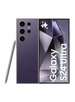 Buy Galaxy S24 Ultra Dual SIM Titanium Violet 12GB RAM 256GB 5G - Middle East Version in UAE