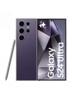 اشتري Galaxy S24 Ultra Dual SIM Titanium Violet 12GB RAM 512GB 5G - Middle East Version في الامارات