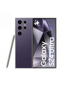 Buy Galaxy S24 Ultra Dual SIM Titanium Violet 12GB RAM 1TB 5G - Middle East Version in Saudi Arabia