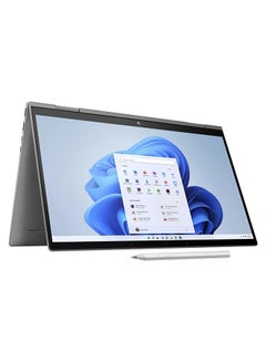 اشتري 2023 Envy x360 2-In-1 Laptop 15.6 Inch FHD 1920 x 1080 LED-Backlit 13Th Generation Intel Core i7-1355U 10-Core 64GB DDR4 1TB SSD Wi-Fi 6E Windows 11 Pro Bluetooth 5.3 Backlit Keyboard Touch Screen Platinum Grey في الامارات